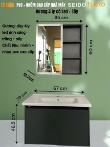 Bộ tủ chậu phòng tắm SEIDO  TLN70