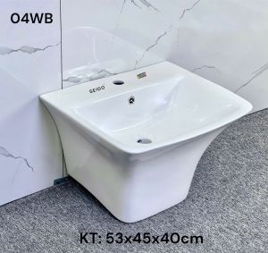 Chậu rửa lavabo liền chân SEIDO 04WB