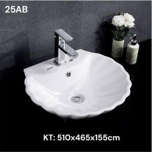 Chậu sứ men ngọc trai nổi SEIDO 25AB