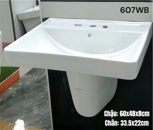 Chậu sứ chân lửng SEIDO 607WB