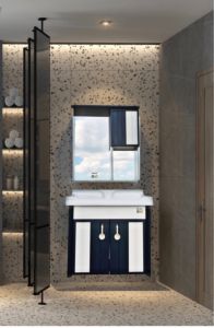 Bộ tủ chậu phòng tắm SEIDO B554