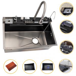 Chậu inox  nano phím đàn Zinan. NPĐ 7546-1