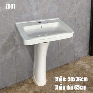 Chậu rửa mặt ZINAN treo tường ZINAN ZD01
