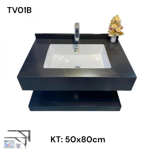 Bàn đá 2 tầng chậu âm tràn viền SEIDO 