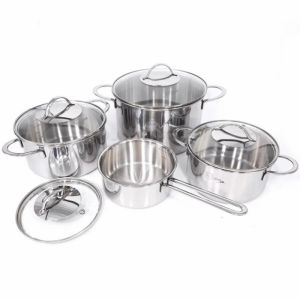 Bộ nồi inox mặt kính cao cấp FIVE STAR HY-FDB 4006