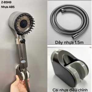 Bộ bát sen nhựa đen masage tăng áp ZINAN